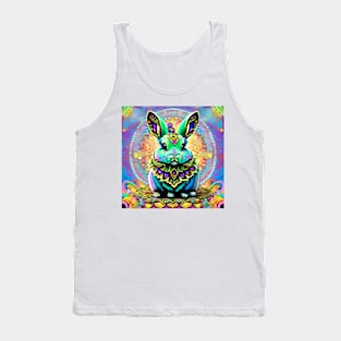 Bunny Rabbit Psychedelic Easter Gift AOP Rainbow Neon Trippy Tank Top